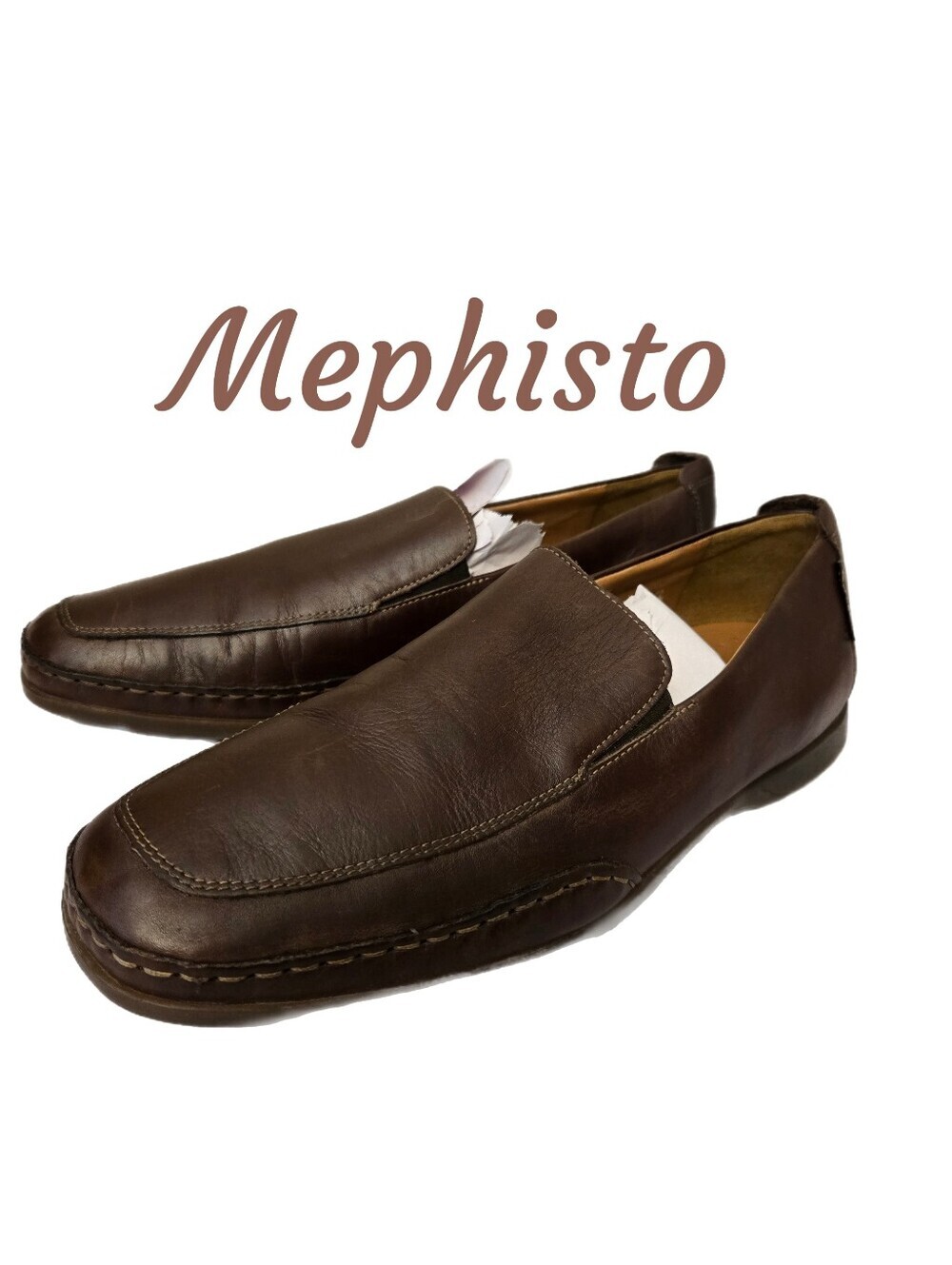 Mephisto Men's Sz 10.5 Edlef Slip On Loafers Dark Brown Leather Casual To Dressy